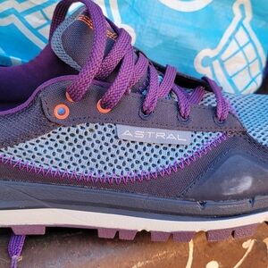 Astr Athletic Shoes Purple and Blue with Breathable Mesh